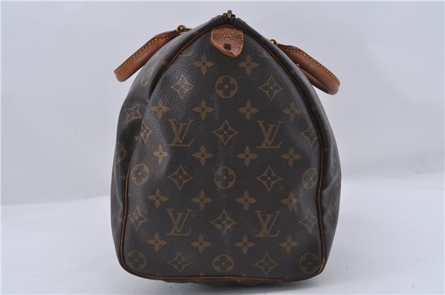 Authentic Louis Vuitton Monogram Speedy 35 Hand Boston Bag M41524 LV 4279D