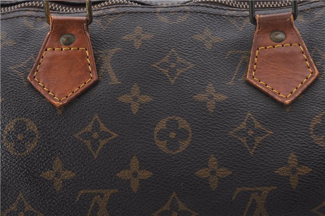 Authentic Louis Vuitton Monogram Speedy 35 Hand Boston Bag M41524 LV 4279D