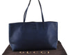 Authentic GUCCI Vintage Diamante Shoulder Tote Bag PVC Leather 353397 Blue 4279E