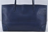 Authentic GUCCI Vintage Diamante Shoulder Tote Bag PVC Leather 353397 Blue 4279E