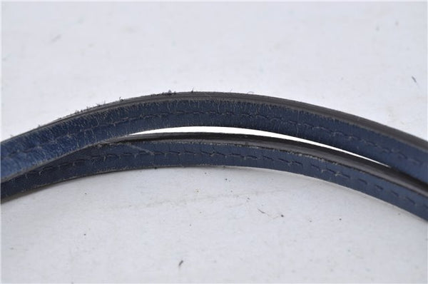 Authentic GUCCI Vintage Diamante Shoulder Tote Bag PVC Leather 353397 Blue 4279E