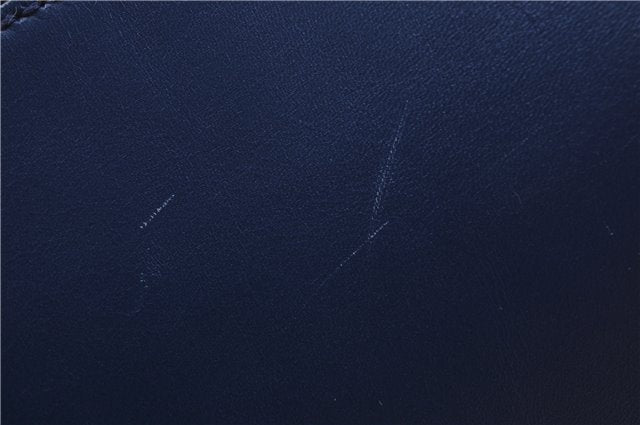 Authentic GUCCI Vintage Diamante Shoulder Tote Bag PVC Leather 353397 Blue 4279E