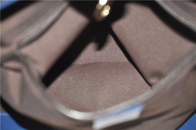 Authentic GUCCI Vintage Diamante Shoulder Tote Bag PVC Leather 353397 Blue 4279E