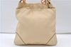 Authentic PRADA Leather Nappa Chain Shoulder Bag Purse Ivory 4280E