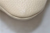 Authentic PRADA Leather Nappa Chain Shoulder Bag Purse Ivory 4280E