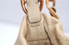 Authentic PRADA Leather Nappa Chain Shoulder Bag Purse Ivory 4280E