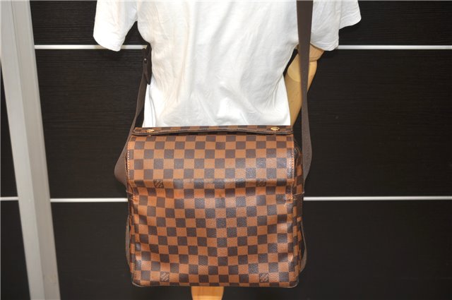 Authentic LOUIS VUITTON Damier Naviglio Shoulder Cross Body Bag N45255 LV 4282C