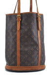 Authentic Louis Vuitton Monogram Bucket GM Shoulder Bag M42236 LV Junk 4282D