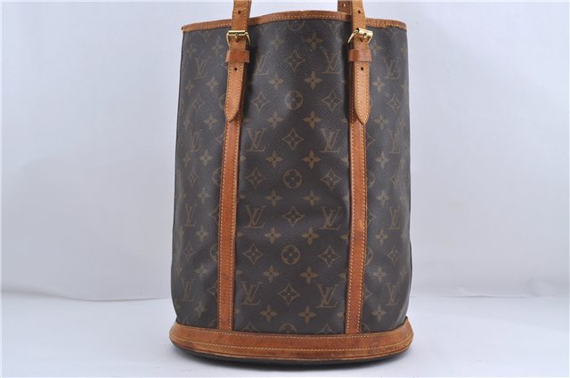 Authentic Louis Vuitton Monogram Bucket GM Shoulder Bag M42236 LV Junk 4282D