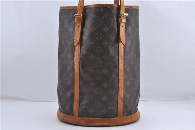 Authentic Louis Vuitton Monogram Bucket GM Shoulder Bag M42236 LV Junk 4282D