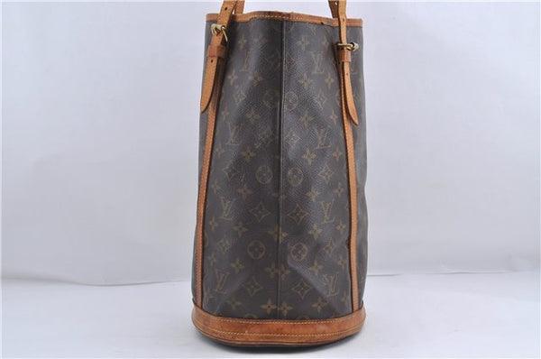 Authentic Louis Vuitton Monogram Bucket GM Shoulder Bag M42236 LV Junk 4282D