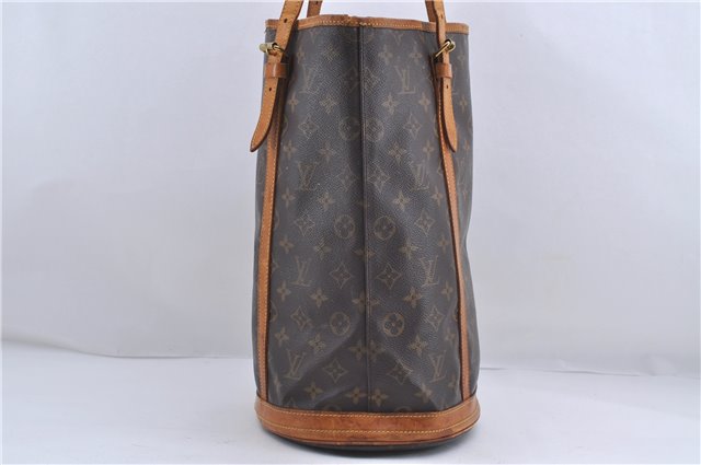 Authentic Louis Vuitton Monogram Bucket GM Shoulder Bag M42236 LV Junk 4282D