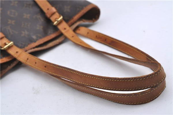 Authentic Louis Vuitton Monogram Bucket GM Shoulder Bag M42236 LV Junk 4282D