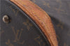 Authentic Louis Vuitton Monogram Bucket GM Shoulder Bag M42236 LV Junk 4282D