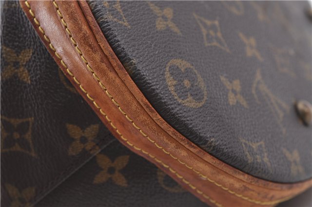 Authentic Louis Vuitton Monogram Bucket GM Shoulder Bag M42236 LV Junk 4282D
