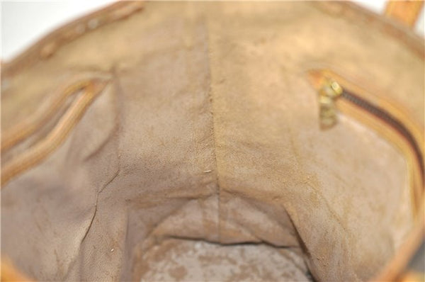 Authentic Louis Vuitton Monogram Bucket GM Shoulder Bag M42236 LV Junk 4282D