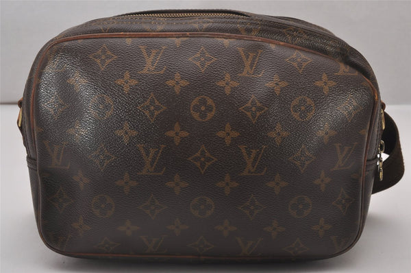 Authentic Louis Vuitton Monogram Reporter PM Shoulder Cross Bag M45254 LV 4282I