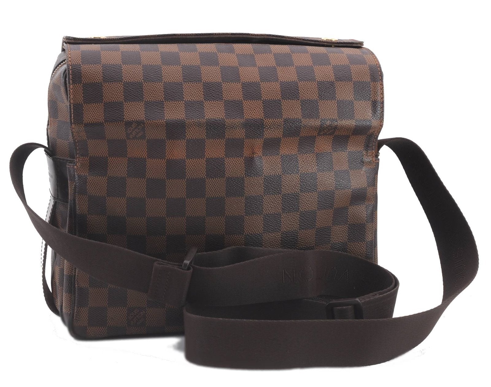 Authentic LOUIS VUITTON Damier Naviglio Shoulder Cross Body Bag N45255 LV 4282C