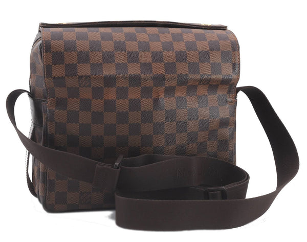 Authentic LOUIS VUITTON Damier Naviglio Shoulder Cross Body Bag N45255 LV 4282C
