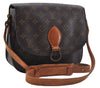 Auth Louis Vuitton Monogram Saint Cloud GM Shoulder Cross Bag M51242 LV 4283D