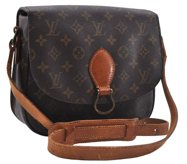 Auth Louis Vuitton Monogram Saint Cloud GM Shoulder Cross Bag M51242 LV 4283D