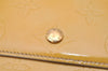 Auth Louis Vuitton Vernis Walker Shoulder Cross Wallet Yellow M91031 LV 4285I