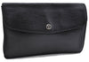Authentic Louis Vuitton Epi Montaigne 27 Clutch Bag Black M52652 LV 4286D