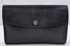Authentic Louis Vuitton Epi Montaigne 27 Clutch Bag Black M52652 LV 4286D
