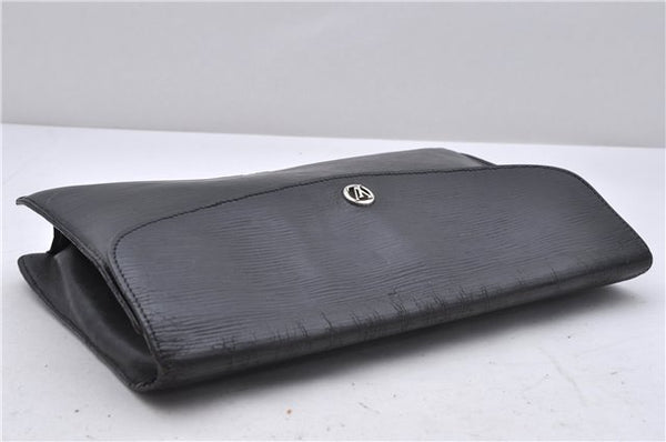Authentic Louis Vuitton Epi Montaigne 27 Clutch Bag Black M52652 LV 4286D
