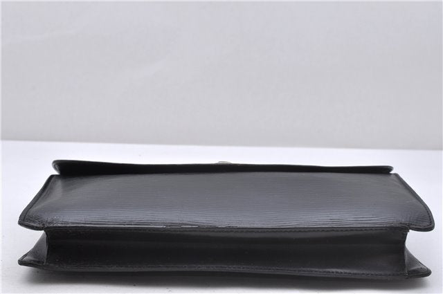 Authentic Louis Vuitton Epi Montaigne 27 Clutch Bag Black M52652 LV 4286D