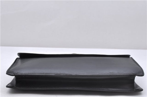 Authentic Louis Vuitton Epi Montaigne 27 Clutch Bag Black M52652 LV 4286D