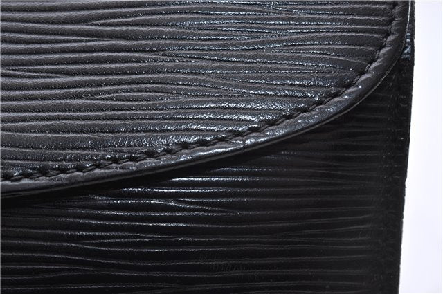 Authentic Louis Vuitton Epi Montaigne 27 Clutch Bag Black M52652 LV 4286D