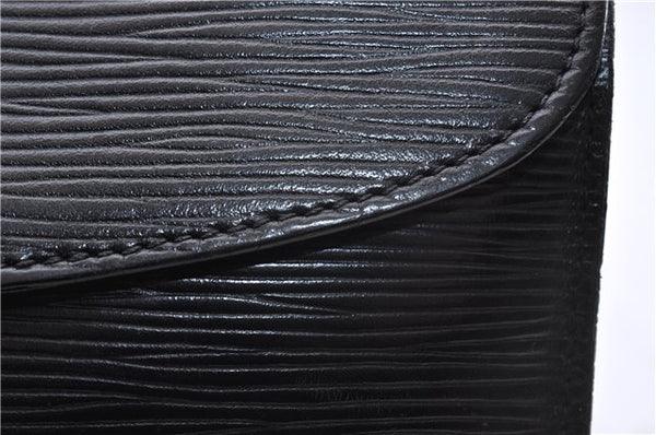 Authentic Louis Vuitton Epi Montaigne 27 Clutch Bag Black M52652 LV 4286D