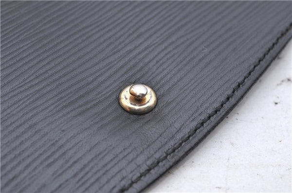 Authentic Louis Vuitton Epi Montaigne 27 Clutch Bag Black M52652 LV 4286D