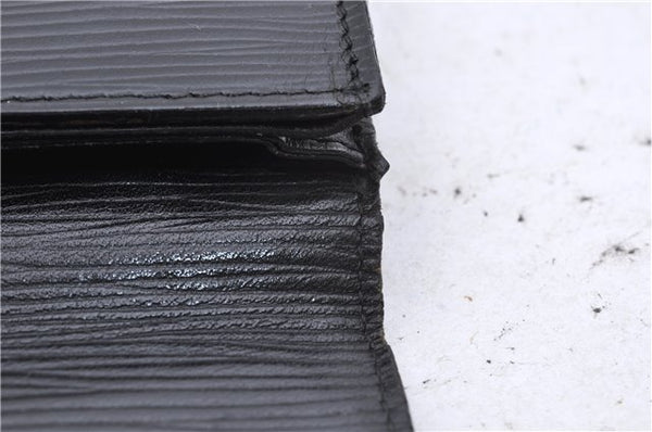 Authentic Louis Vuitton Epi Montaigne 27 Clutch Bag Black M52652 LV 4286D