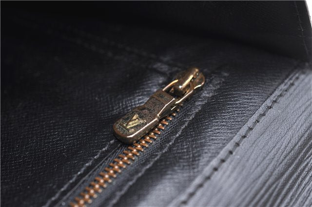 Authentic Louis Vuitton Epi Montaigne 27 Clutch Bag Black M52652 LV 4286D