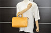 Authentic Louis Vuitton Epi Speedy 25 Hand Bag Yellow M43019 LV 4287D