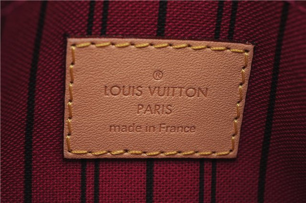 Authentic Louis Vuitton Monogram Neverfull Pouch Purse Clutch Bag Pink LV 4287E
