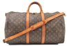 Authentic Louis Vuitton Monogram Keepall Bandouliere 50 M41416 Boston Bag 4287F