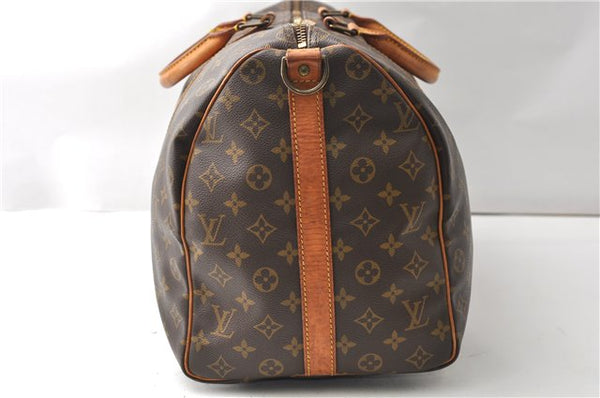 Authentic Louis Vuitton Monogram Keepall Bandouliere 50 M41416 Boston Bag 4287F