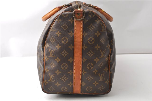 Authentic Louis Vuitton Monogram Keepall Bandouliere 50 M41416 Boston Bag 4287F