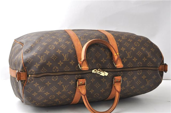 Authentic Louis Vuitton Monogram Keepall Bandouliere 50 M41416 Boston Bag 4287F