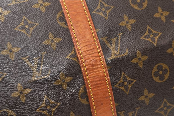 Authentic Louis Vuitton Monogram Keepall Bandouliere 50 M41416 Boston Bag 4287F