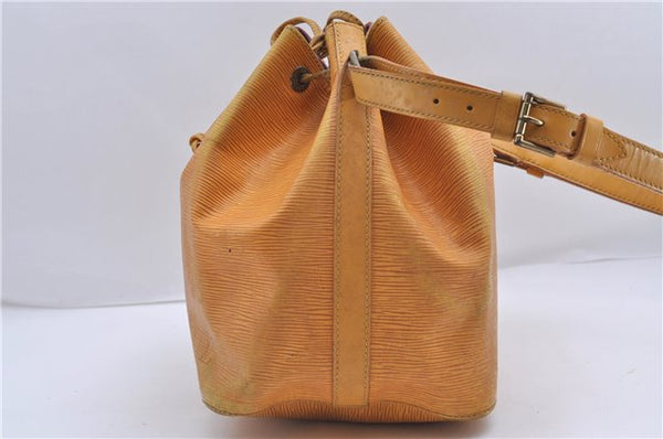 Authentic Louis Vuitton Epi Petit Noe Shoulder Bag Yellow M44109 LV 4288D