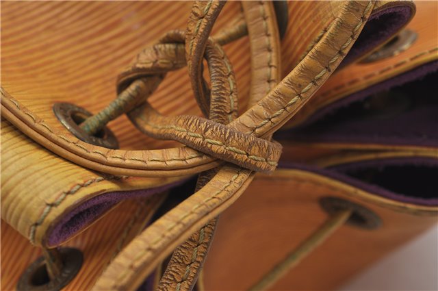 Authentic Louis Vuitton Epi Petit Noe Shoulder Bag Yellow M44109 LV 4288D