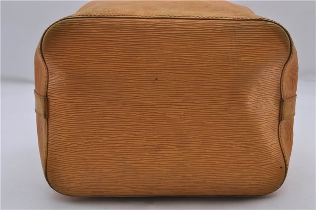 Authentic Louis Vuitton Epi Petit Noe Shoulder Bag Yellow M44109 LV 4288D