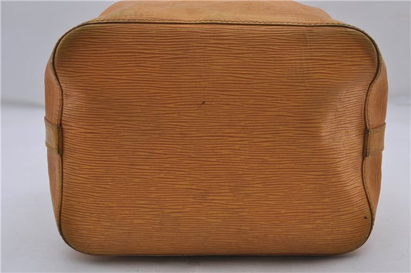 Authentic Louis Vuitton Epi Petit Noe Shoulder Bag Yellow M44109 LV 4288D