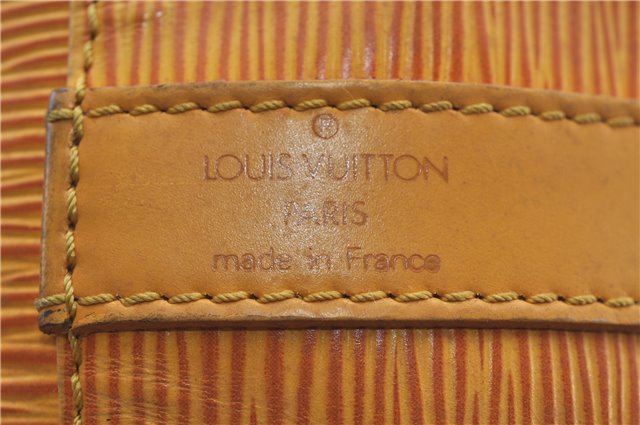 Authentic Louis Vuitton Epi Petit Noe Shoulder Bag Yellow M44109 LV 4288D