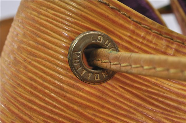 Authentic Louis Vuitton Epi Petit Noe Shoulder Bag Yellow M44109 LV 4288D