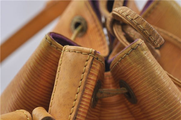 Authentic Louis Vuitton Epi Petit Noe Shoulder Bag Yellow M44109 LV 4288D